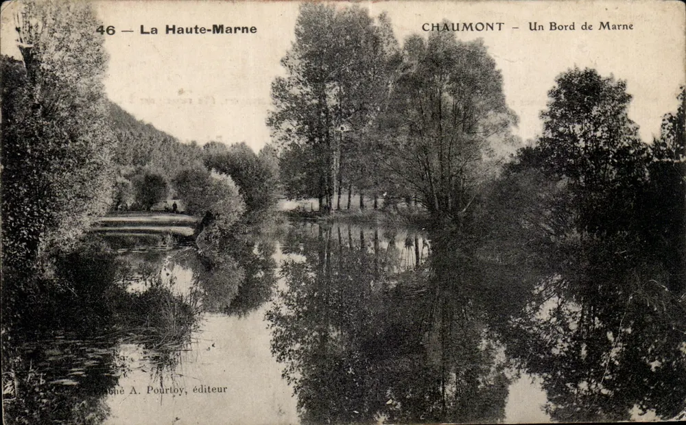 Chaumont — Ein Ufer der Marne — A. Pourltoy, Verlag - Vorderseite