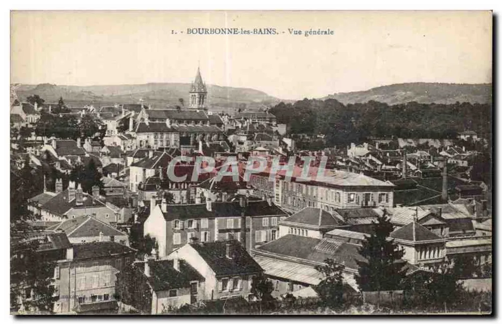 Bourbonne-les-Bains — Vista geral — editor não identificado, número de série 1 - Frente