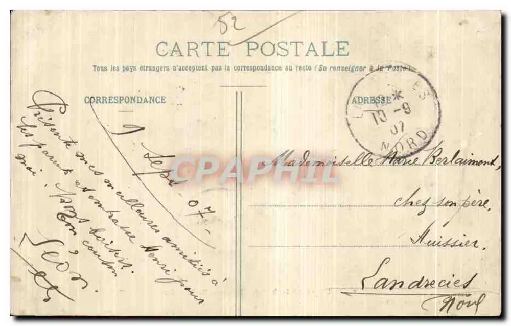 Bourbonne-les-Bains — Ruínas Galo-Romanas — Librairie Dufey, Imprimeries Réunies, Nancy - Verso