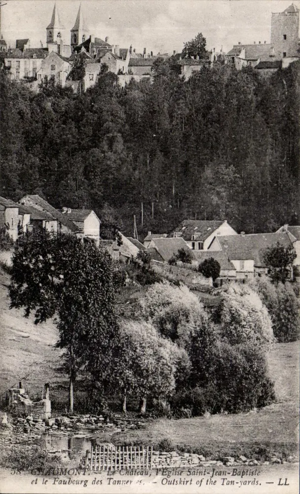 Chaumont — Schloss, Kirche Saint-Jean-Baptiste und Viertel der Tanner — LL - Vorderseite
