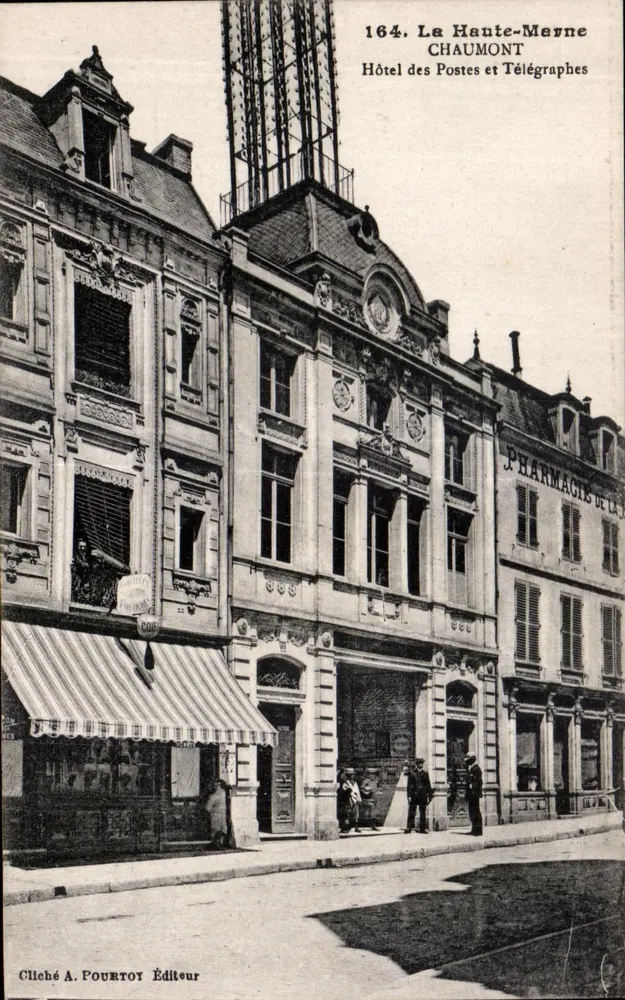 La Haute-Marne — Chaumont — Post- und Telegraphenamt, Verleger A. Pourtoy, n° 164 - Vorderseite