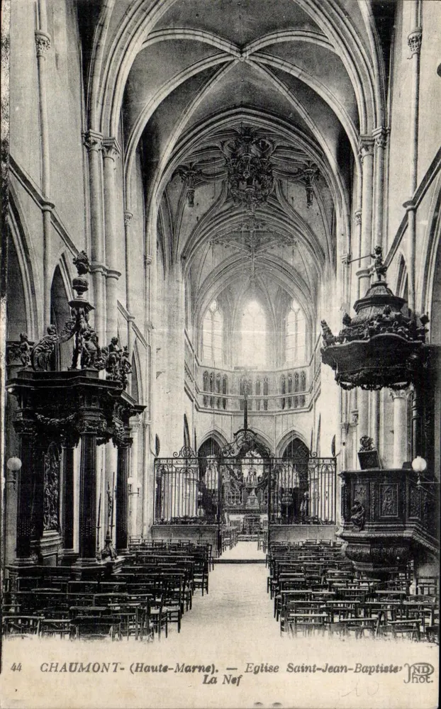 Chaumont (Haute-Marne) — Kirche Saint-Jean-Baptiste, Die Kirche - Vorderseite