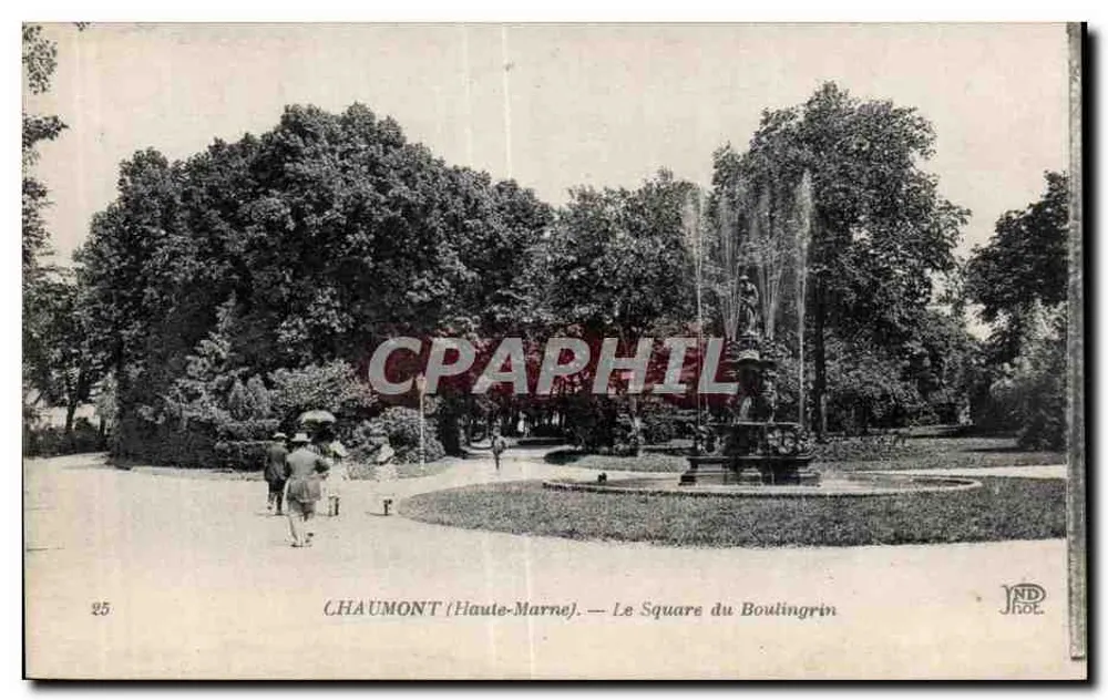 Chaumont (Haute-Marne) — O Square do Boulingrin — JND Fot. - Frente