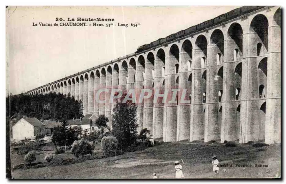 Der Viadukt von Chaumont — Haute-Marne — Verlag A. Pourtoy - Vorderseite
