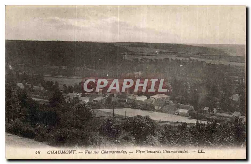 Chaumont — Ansicht auf Chamaranandes — LL - Vorderseite