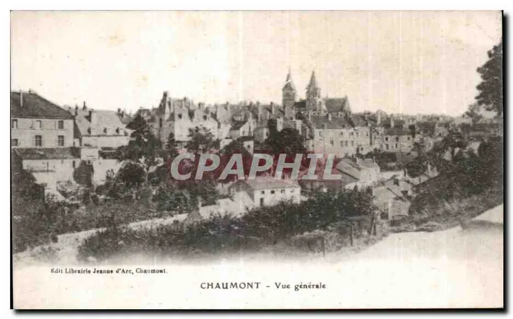 Chaumont — Vista geral — Edit. Livraria Jeanne d'Arc, Chaumont - Frente