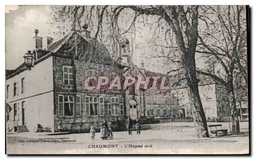Chaumont — Das Zivilianspital — Librairie Jeanne d'Arc, Chaumont - Vorderseite