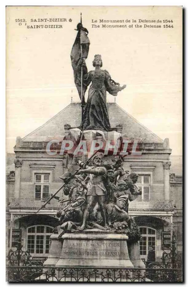 Saint-Dizier — Denkmal der Verteidigung von 1544 — Verlag J. Saint-Dizier, Nr. 1513 - Vorderseite
