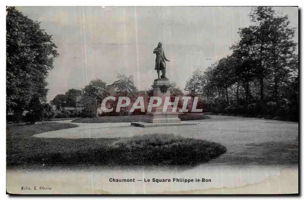Chaumont — O Square Philippe-le-Bon — Edit. J. Obein - Frente