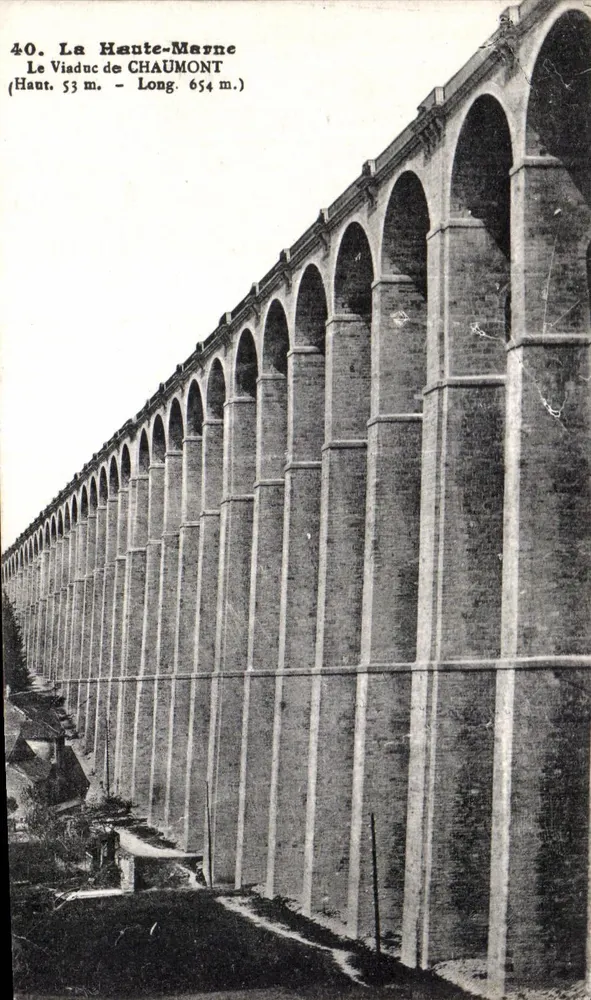Der Viadukt von Chaumont — Haute-Marne — Nr. 40 - Vorderseite