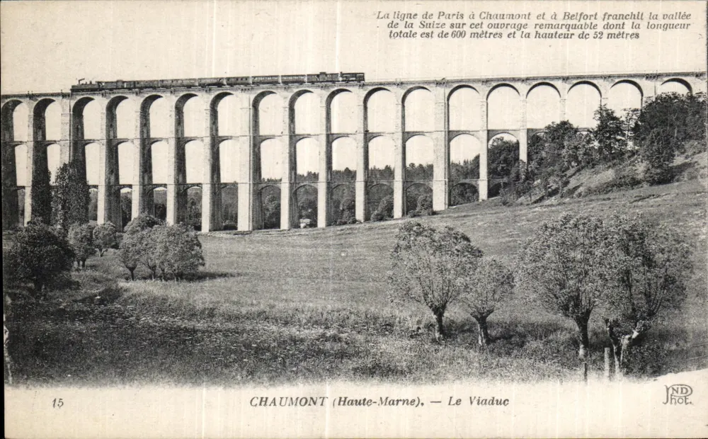 Chaumont (Haute-Marne) — O Viaduto — JND Fot. - Frente