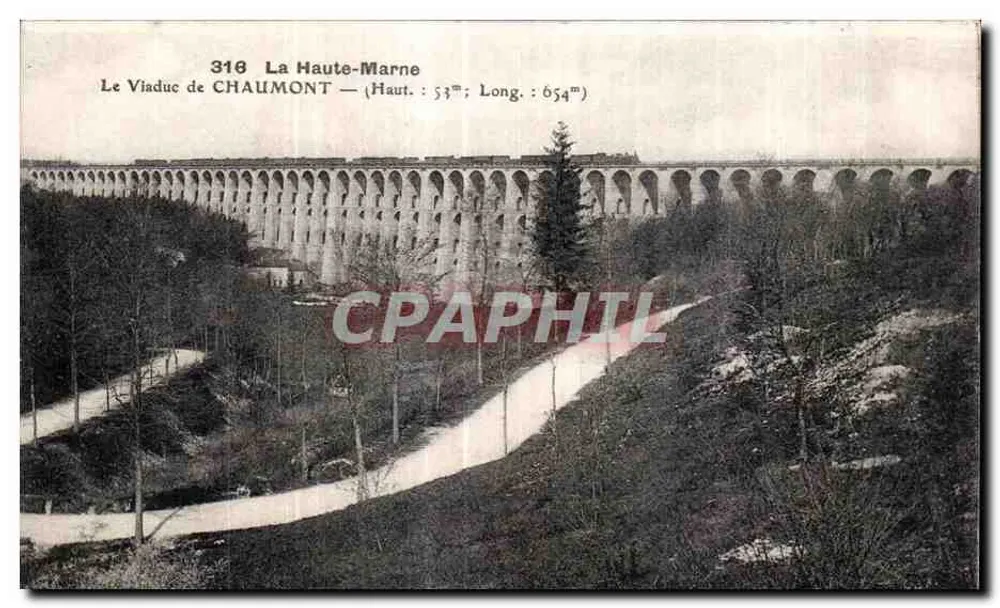 Der Chaumont Viadukt — La Haute-Marne — Nr. 318 - Vorderseite