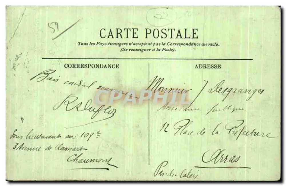 Chaumont — A Promenade do Boulingrin — LL. - Verso