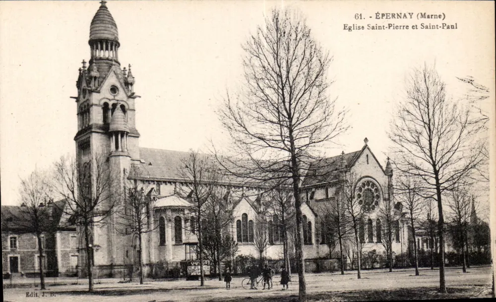 Épernay (Marne) — Chiesa di San Pietro e San Paolo — Edit. J. B. - Recto
