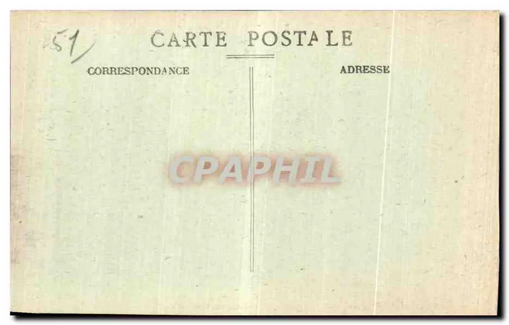 Port-à-Pinson-Châtillon (Marne) — Bahnhof und Viertel bombardiert durch deutsche Granaten — Foto Marcel Delhore, Bordeaux, Nr. 22 - Rückseite