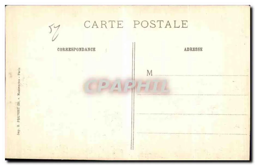 Prosnes (Marne) — Ruínas da igreja após a Grande Guerra 1914-15-16 — editor Benoist, Châlons-sur-Marne, n° 348 - Verso