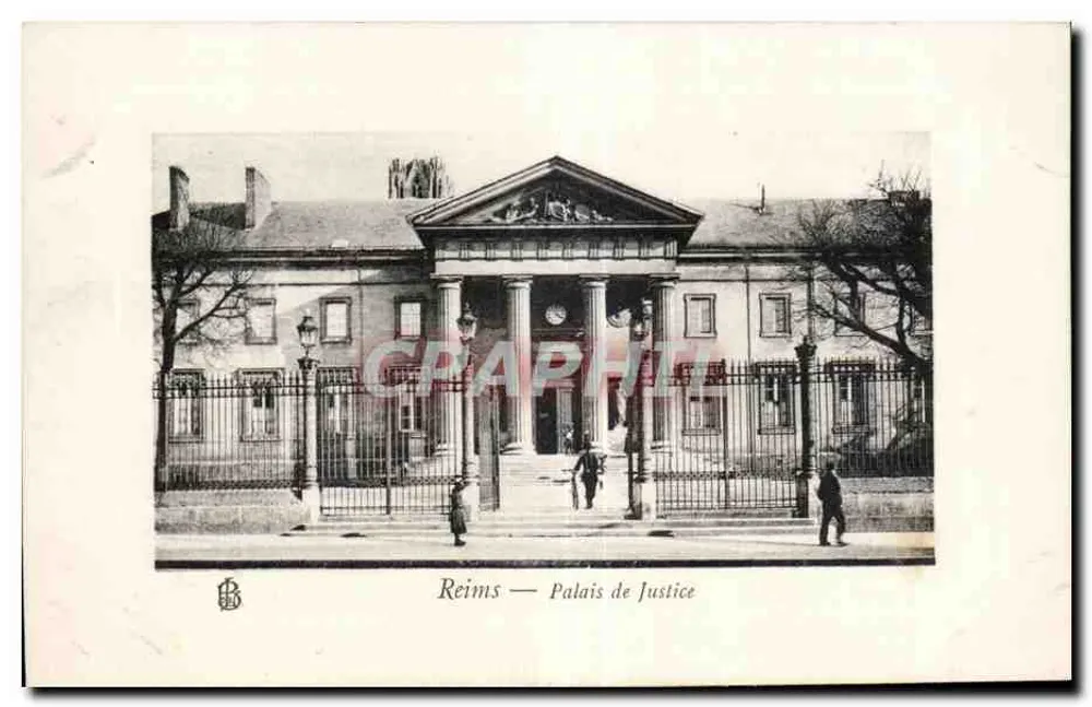 Reims — Palácio da Justiça — Editor B. Graphtil - Frente