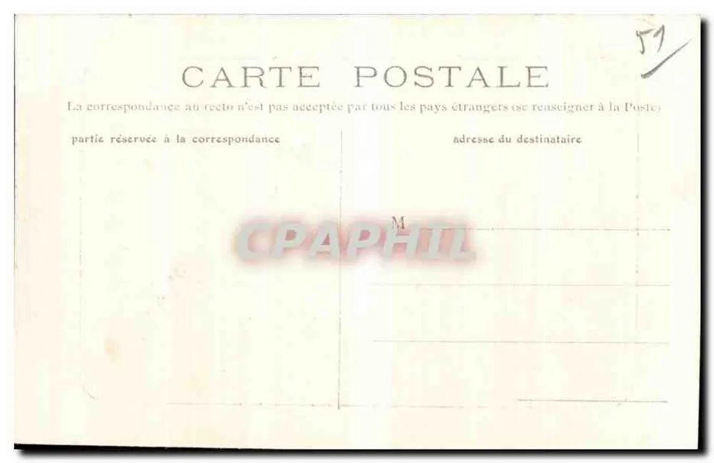 Reims — Palácio da Justiça — Editor B. Graphtil - Verso