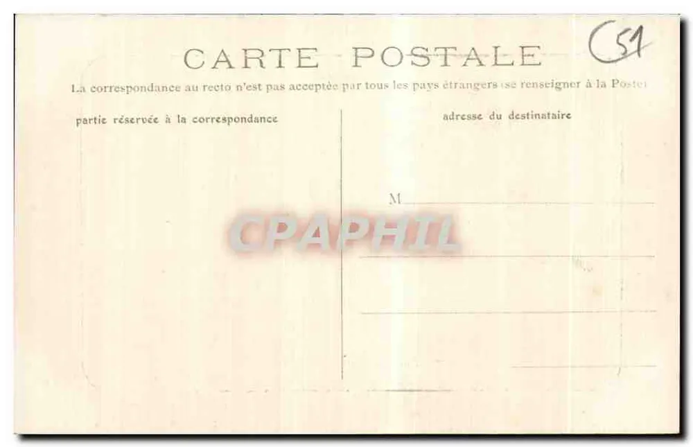 Reims — Rue Libergier und die Kathedrale — B. D. - Rückseite
