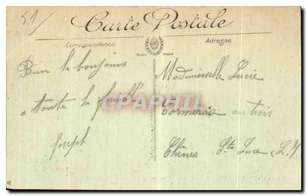 Châlons-sur-Marne — Cours d'Ormesson — LL. — n°97 - Rewers