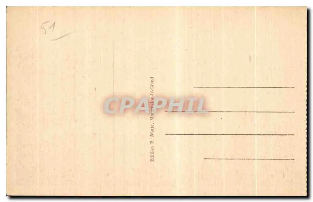 Umgebung des Lagerplatzes MOURMELON — Das Nationale Militärgewandhaus von Souain - Rückseite