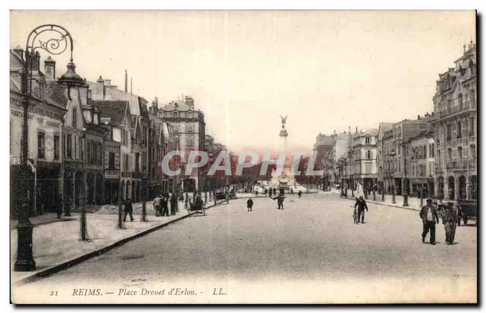 Reims — Praça Drouet d'Erlon — L.L. - Frente