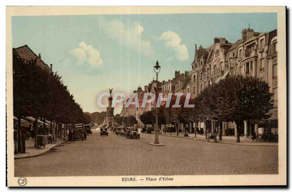 Reims — Place d'Erlon — editor CR - Frente