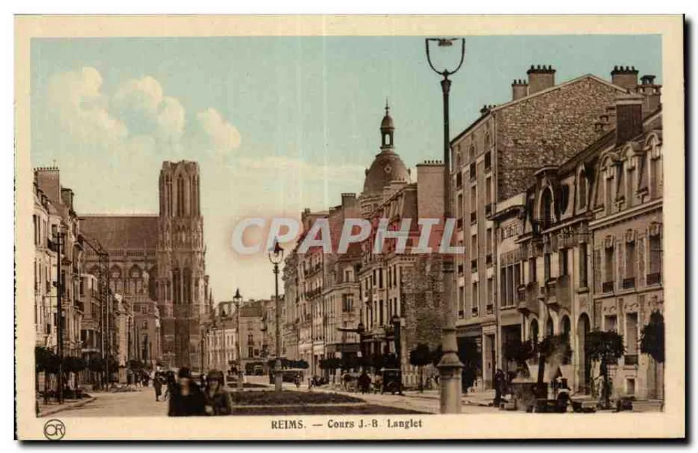 Reims — Cours J.-B. Langlet — editora CRAPHIL - Frente