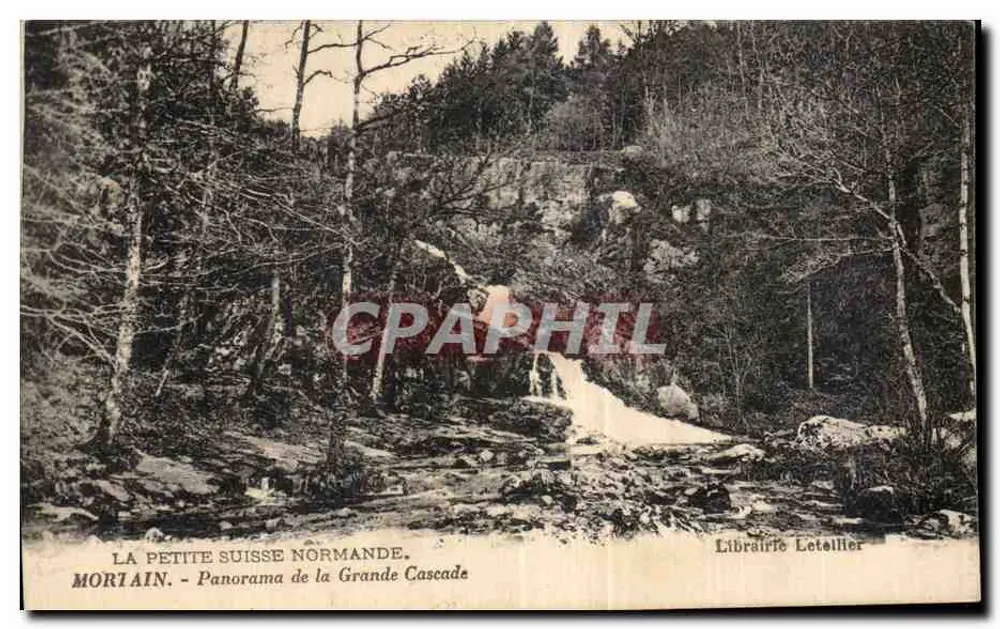 ला पिटी स्विट्जरलैंड नॉर्मैंड — मॉर्टैन — ग्रैंड कैस्केड का पैनोरमा — लिब्रेरी लेटैलियर - आगे