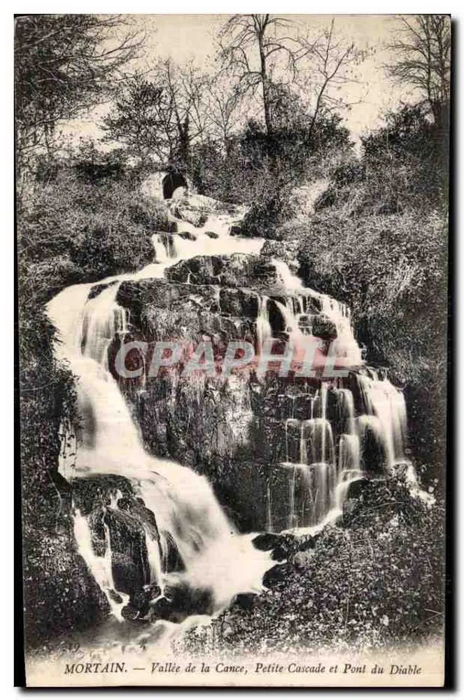 Mortain — Tal der Cance, kleine Wasserfälle und Teufelsbrücke - Vorderseite