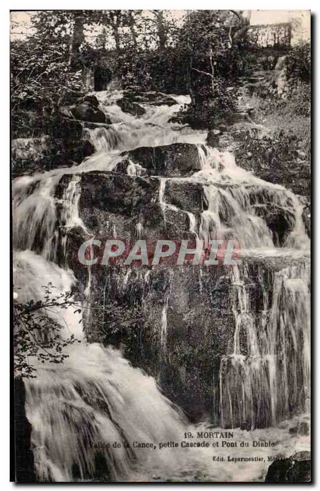 Tal der Cance, kleine Wasserfälle und Teufelsbrücke — 19. MORTAIN — Edit. Leparmentier, Mortain - Vorderseite