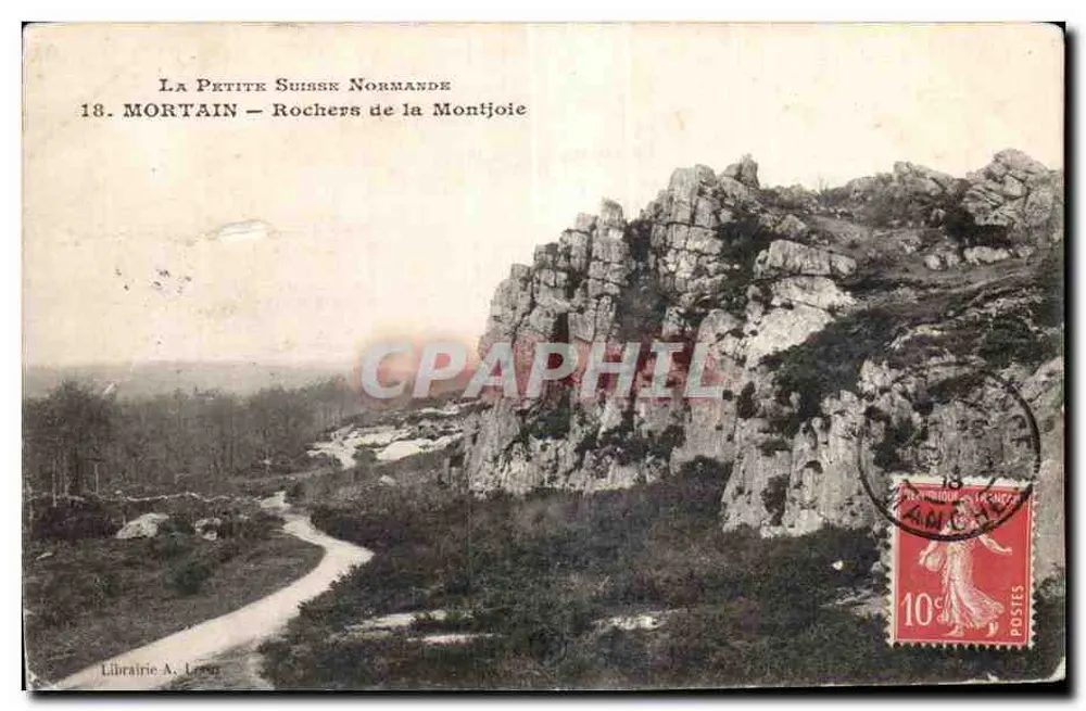 Mortain — Rochers de la Montjoie — Librairie A. Lenoir - Vorderseite