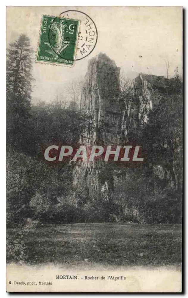 Mortain - Rocher de l'Aiguille — G. Dando, fot., Mortain - Frente