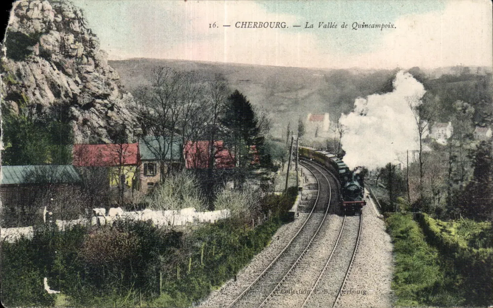 Cherbourg — Die Schlucht von Quincampoix — Sammlung P. B. Cherbourg - Vorderseite