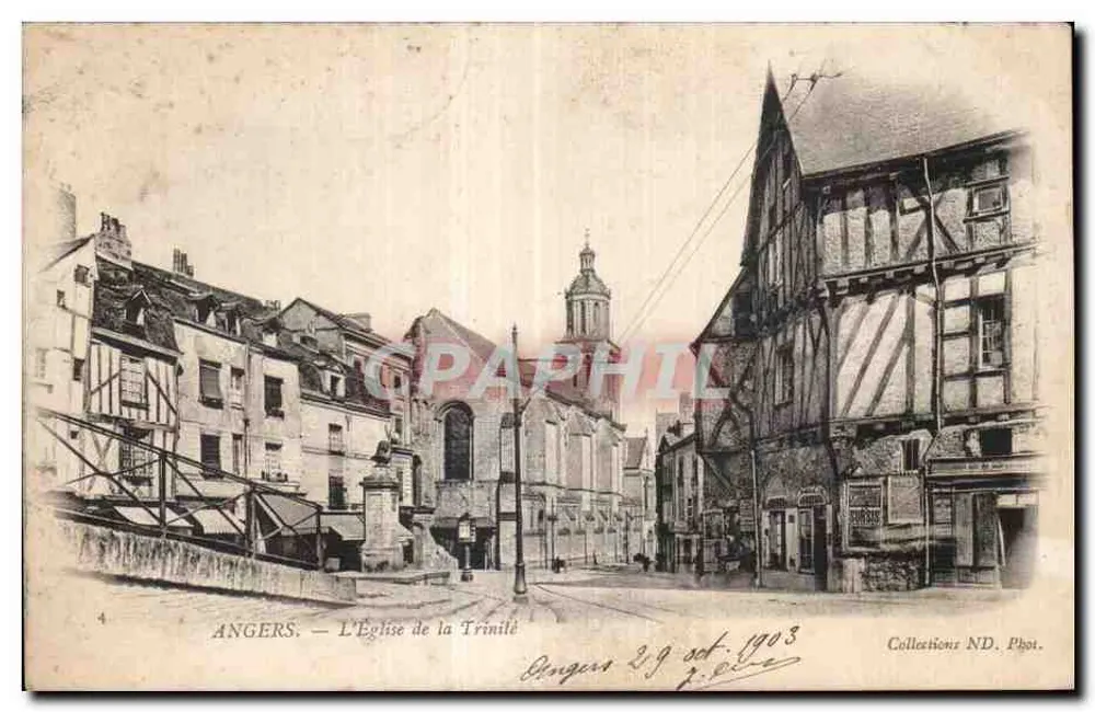 Angers — De Kerk van de Trinitas — Collecties ND. Fot. - Voorkant