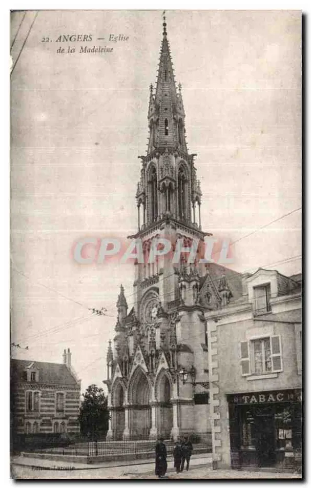 Angers — Igreja da Madeleine — Editor: C. Laroque, n°22 - Frente