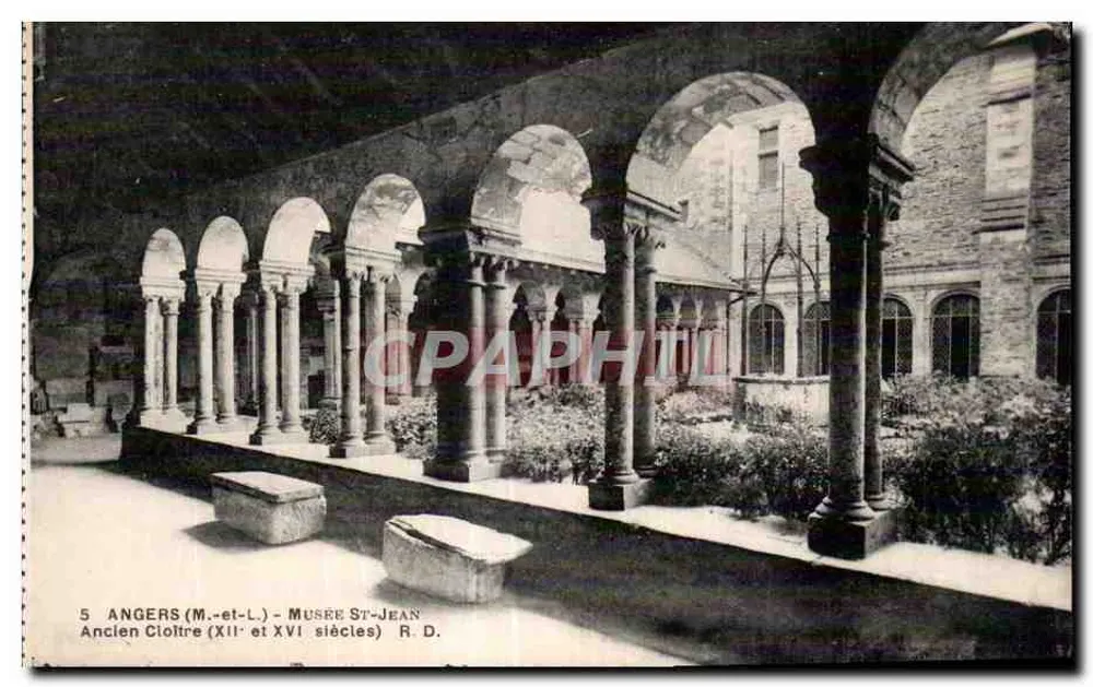 Angers (M.-et-L.) - Musée Saint-Jean - Alter Cloister (12. und 16. Jahrhundert) R.D. - Vorderseite