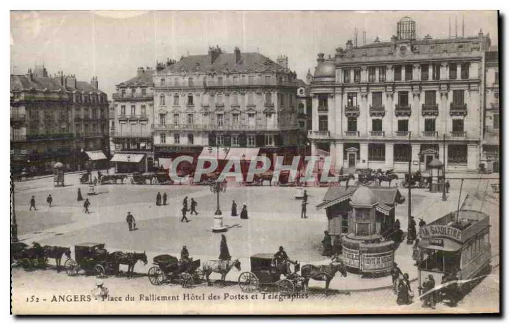 Angers - Place du Ralliement - Post- und Telegraphenamt - Vorderseite