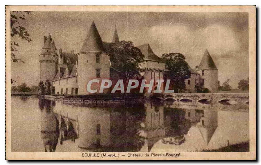 Écuillé (M.-et-L.) — Castelo de Piessis-Bourré - Frente