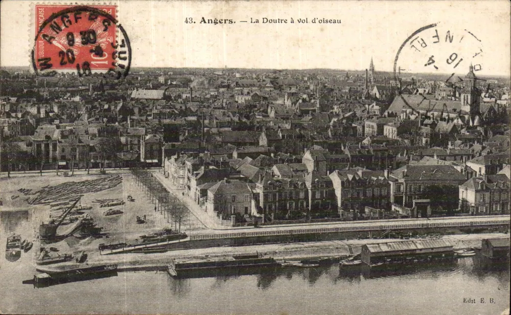 Angers — A Doutre vista de cima — Edit. E. B. - Frente