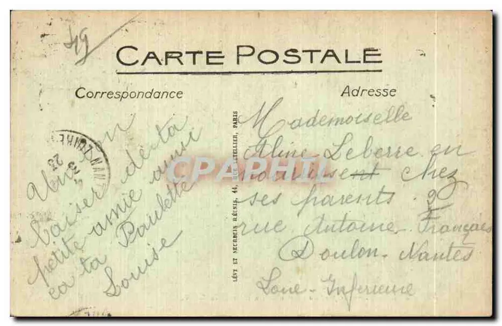 Saumur — Die Eisenbahnbrücke und die Loire — ND. - Rückseite