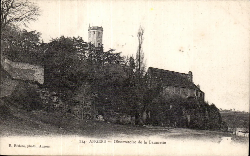 Angers — Observatório da Baumette — R. Rivière, foto, Angers, n°114 - Frente