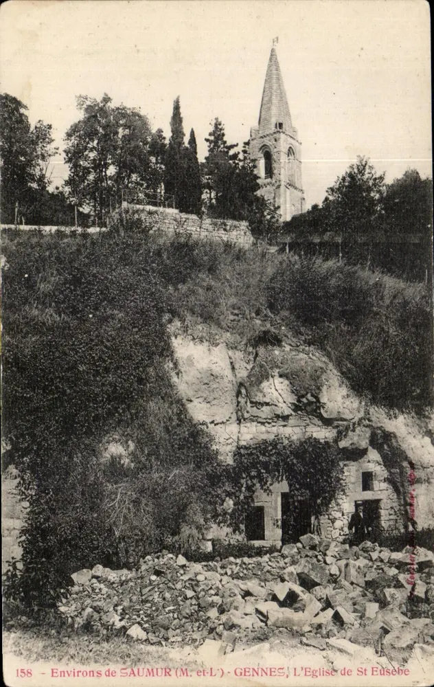 Około SAUMUR (M. et L') - GENNES, Klasztor św. Eusebe - Awers