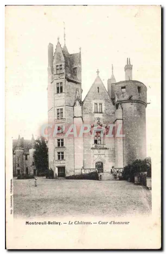 Montreuil-Bellay — Das Schloss — Cour d'honneur — Imp. Launay, Châteauneuf - Vorderseite