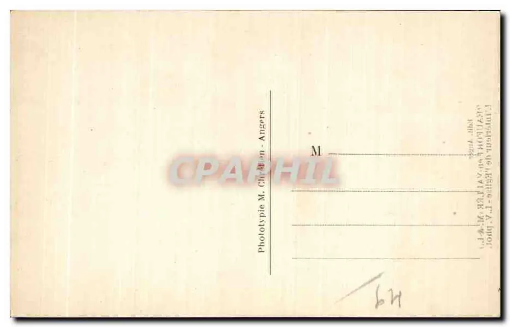 Beaufort-en-Vallée — Innenansicht der Kirche — Verlag Auger (M.&L.) - Rückseite