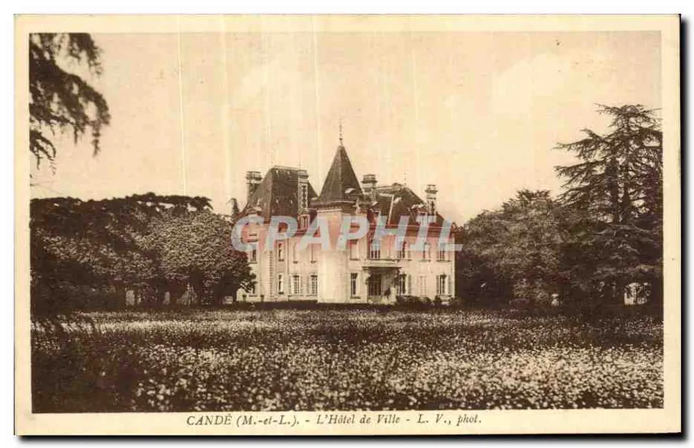Candé (M.-et-L.) — L'Hôtel de Ville — L. V., fot. - Recto