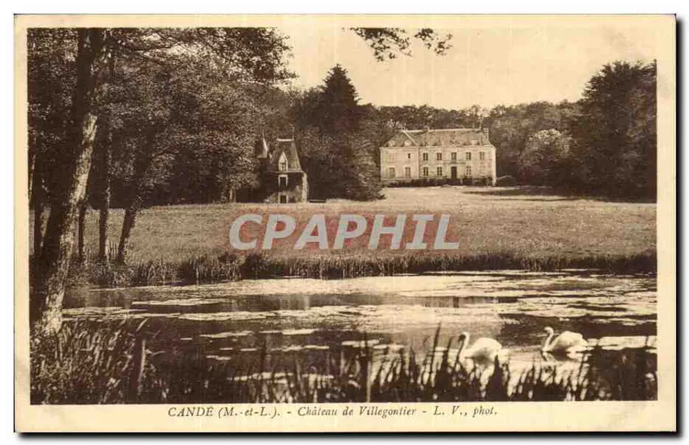 Candé (M.-et-L.) - Castelo de Villegontier - L. V., fot. - Frente