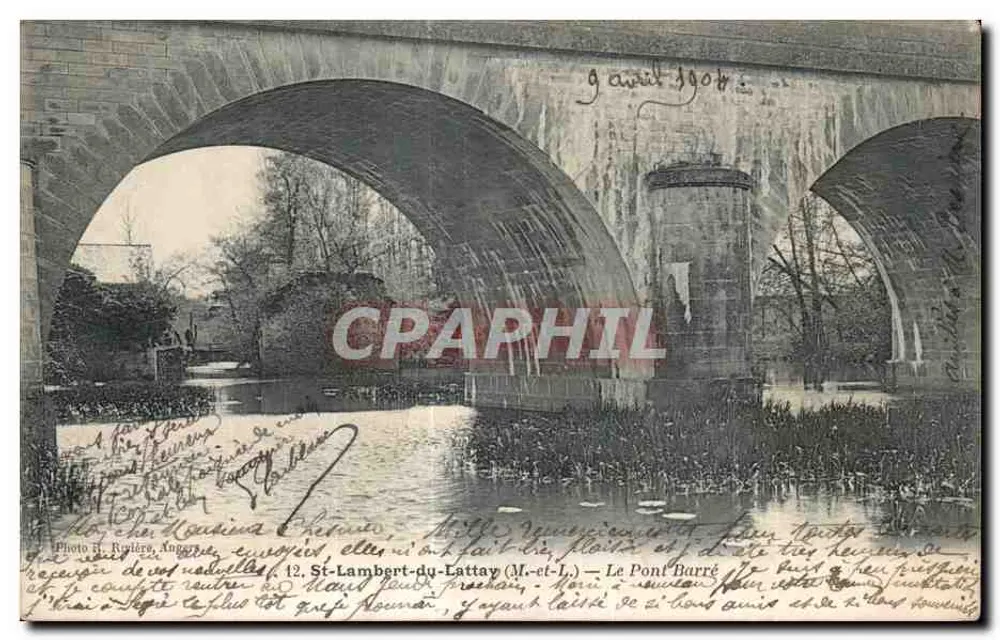 St-Lambert-du-Lattay (M.-et-L.) — O Ponte Barré — Foto R. Rivière, Angers - Frente