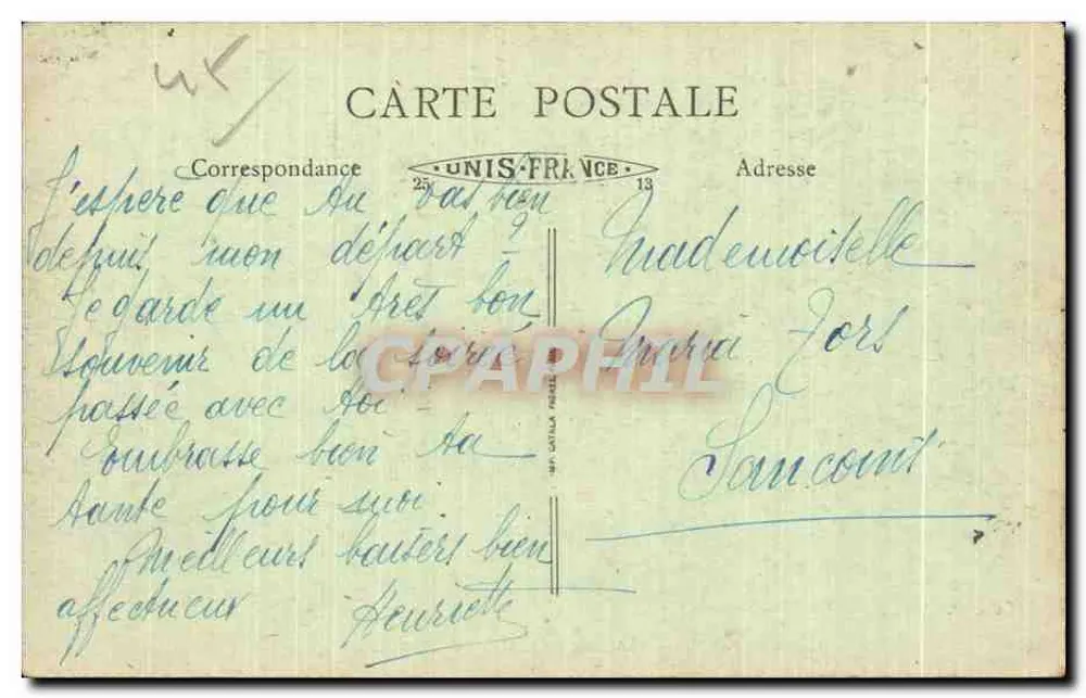 Malesherbes — Ilha Rosambô — Ch. B. — 229 bis - Verso