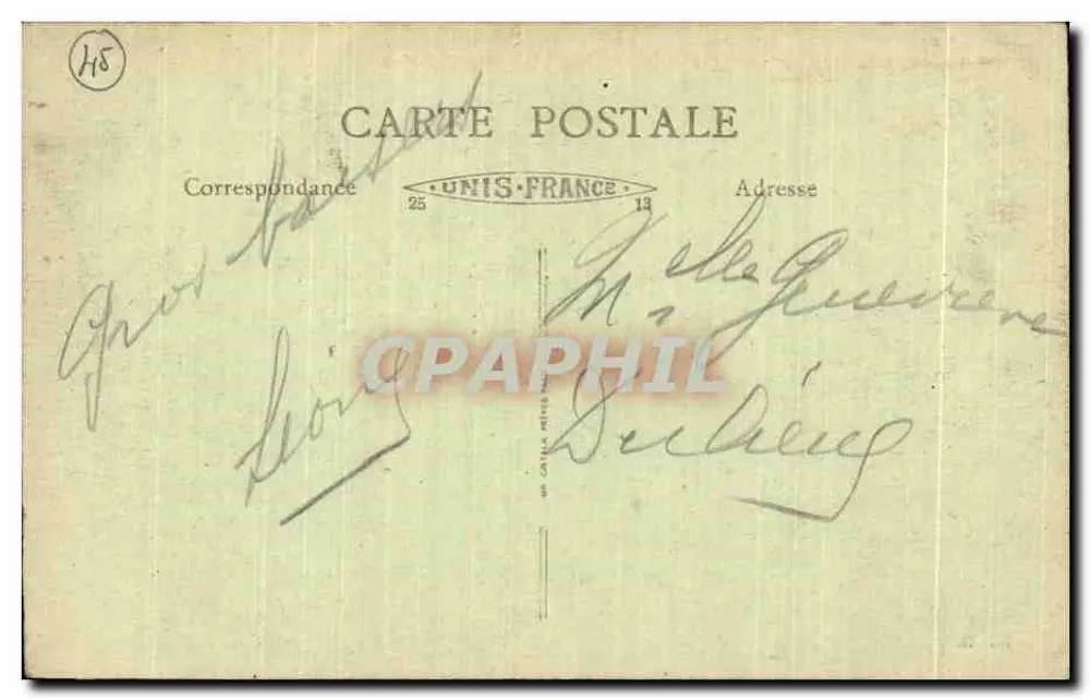 Malesherbes - La Sablière — vista dos rochedos — Ed. B. n°122 - Verso